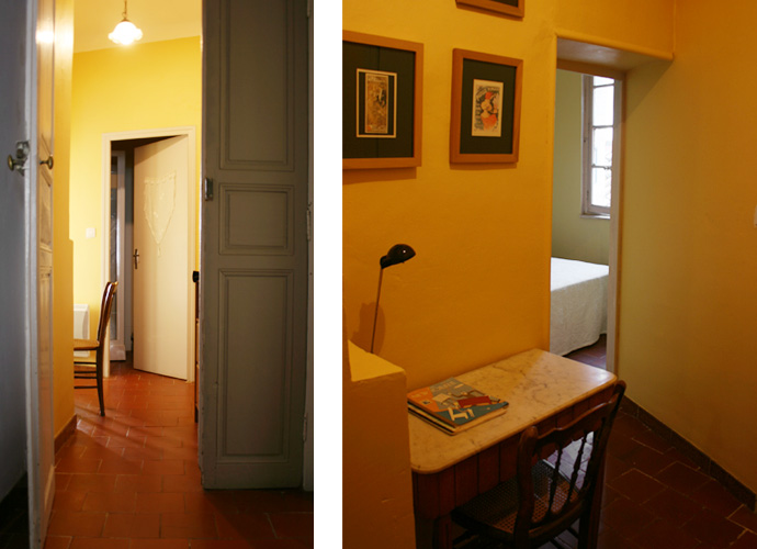 La Petite Chambre, doorway & ante room