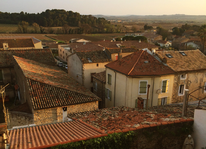 La Chambre Rouge, view down the Orb valley